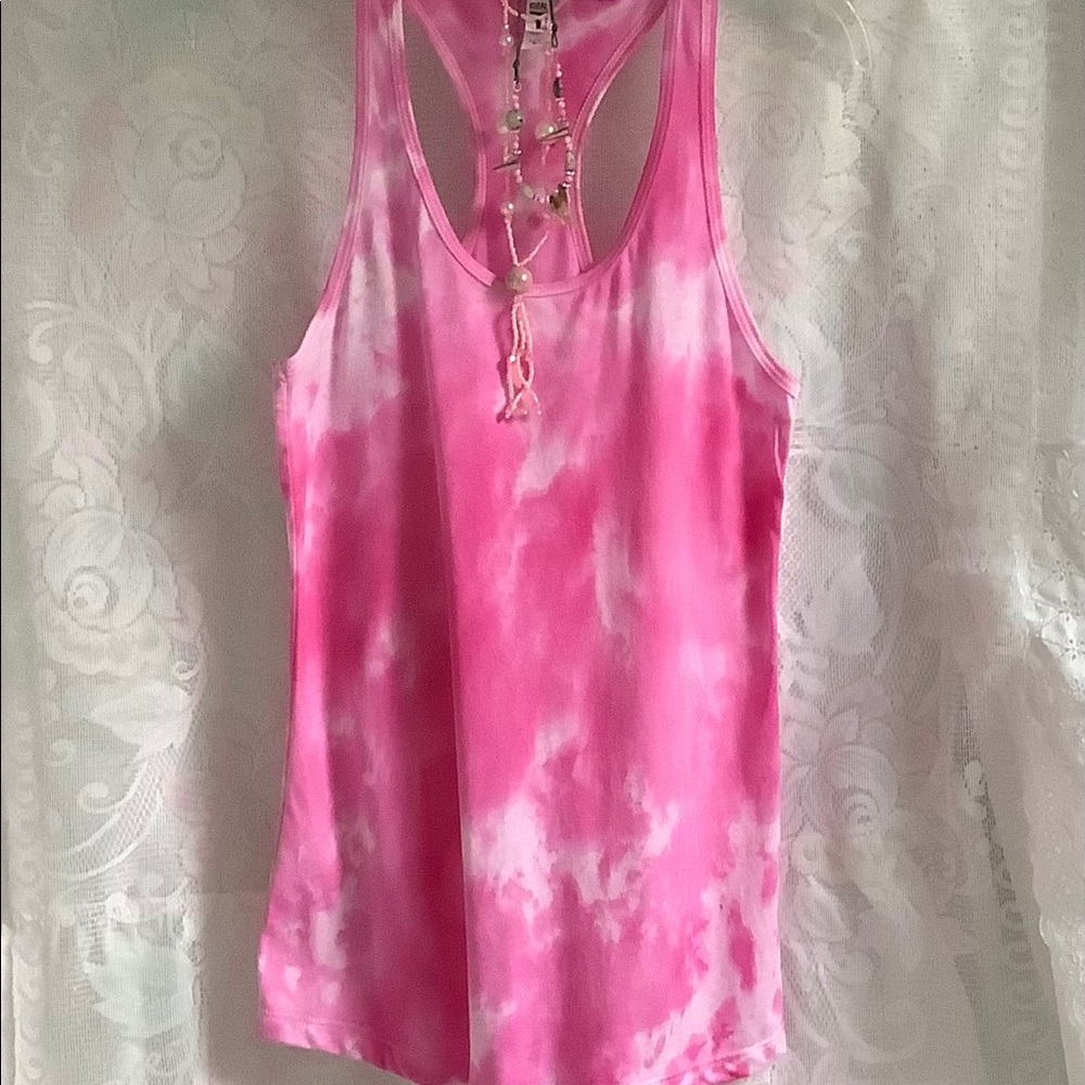 Tie-Dye Iced New Racerback Tank Top.